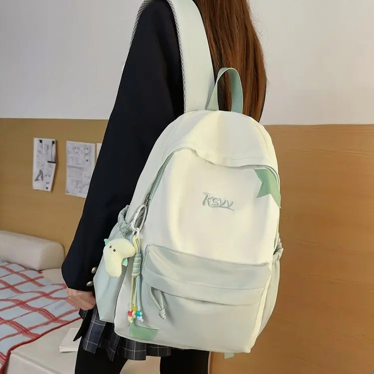 Nouveau Sac à Dos de Collège Imperméable pour Femme, Grande Capacité, Sacs d'École Tendance pour Ordinateur Portable, Joli Sac de Voyage pour Fille, Cool