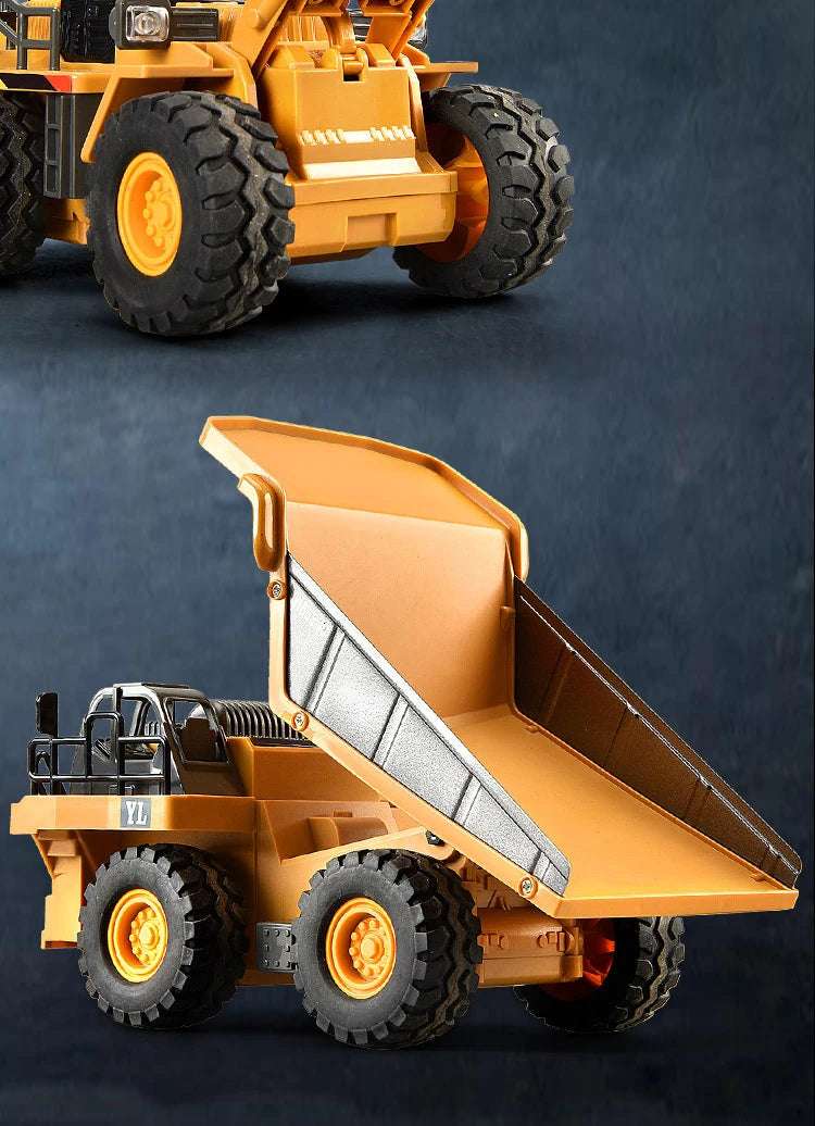 9CH Legierung Fernbedienung Bagger Planierraupe Muldenkipper Simulation Technik Fahrzeug Spielzeug RC Trucks Modell Kinder Spielzeug Geschenke