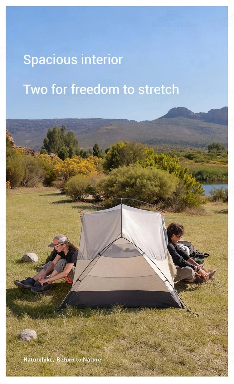 Naturehike Mongar UL BASE PRO 123 People Tent Trekking Backpacking Shelter Tent 20D Nylon Waterproof Ultralight Outdoor Camping