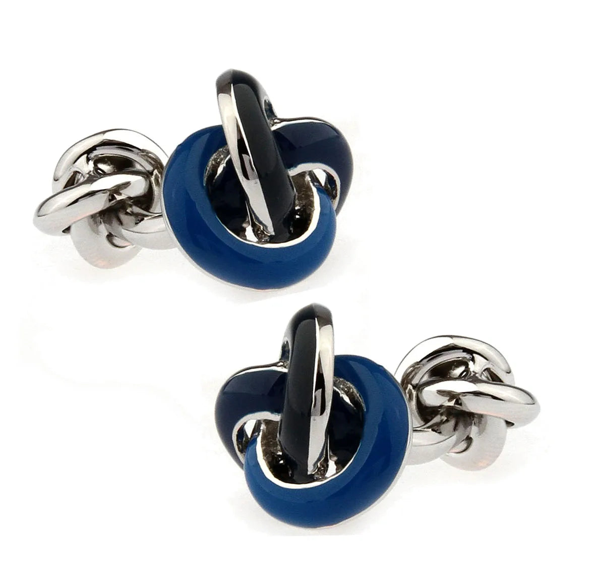 iGame Boutons de manchette nœud de mode en laiton de qualité design boule tressée pour mariage homme