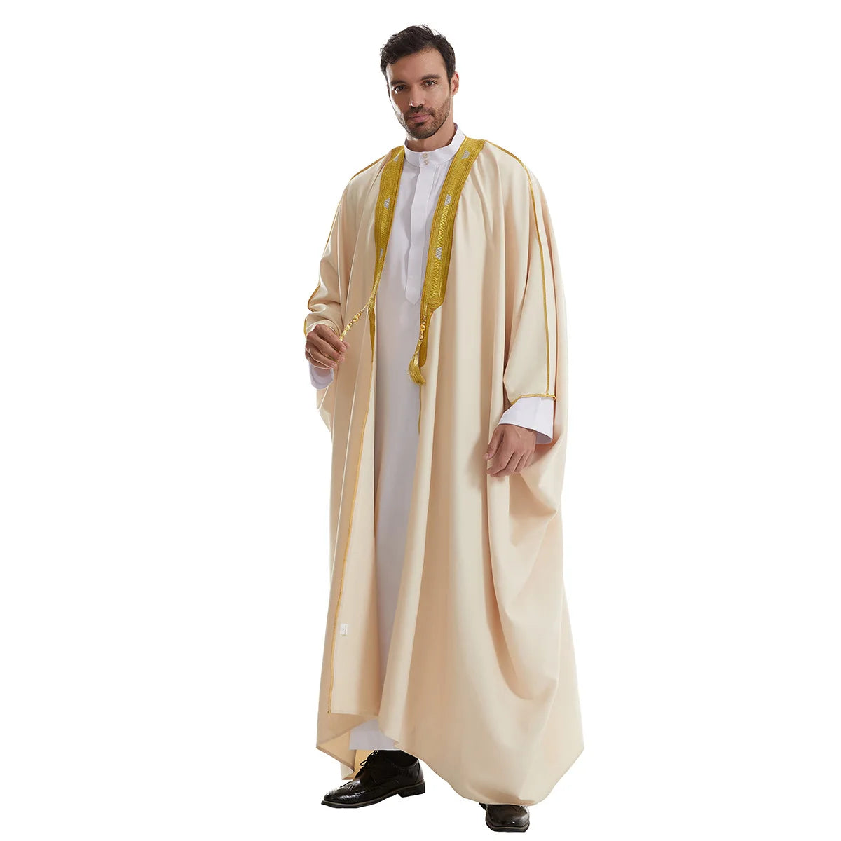 Eid Muslim Men Jubba Thobe Dishdasha Open Abaya Islamic Ramadan Cardigan Robe Saudi Arabic Musulman Caftan Dubai Djellaba