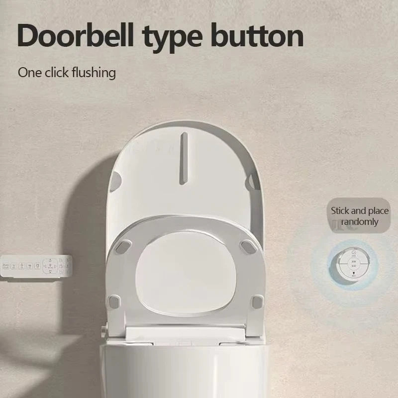 Intelligentes Dusch-WC zur Wandmontage, Smart-WC für das Badezimmer, spülkastenlos, automatisches Öffnen/Schließen, beheizter Sitz, elektrisch, länglich, wandhängend