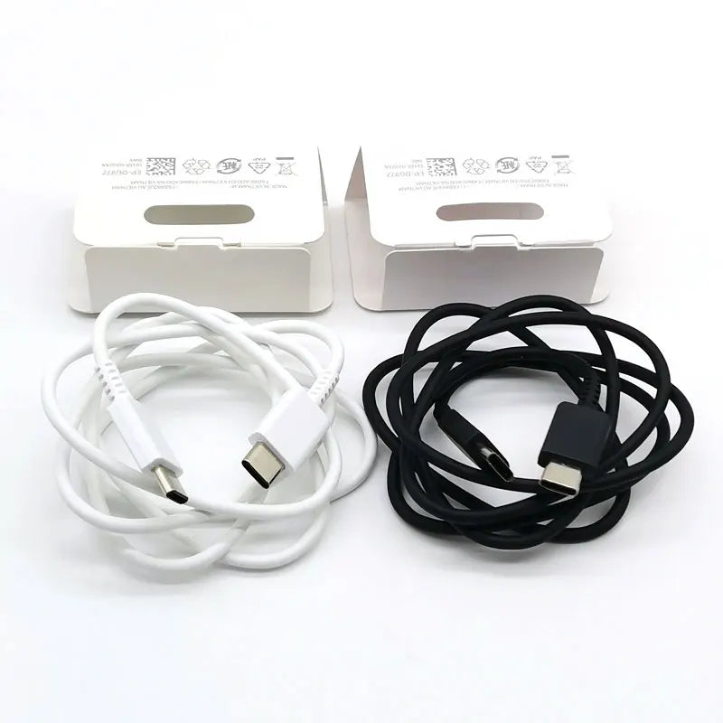 Chargeur ultra rapide Samsung 25W Type C pour Galaxy S24 S23 S20 S21 S22 Plus Note 20 10 A55 A35 A25 A15 Z Flip Fold 6 5 4 3