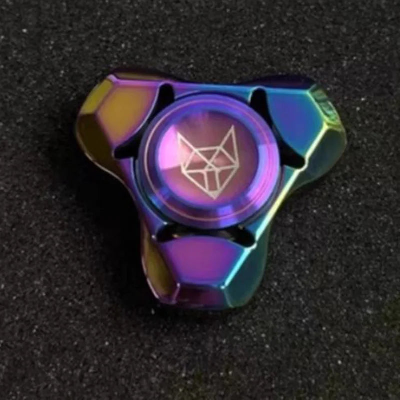 Spirit Fox Edelstahl Metall Fidget Spinner Erwachsene EDC Antistress Hand Spinner Büro Spielzeug Autismus Stressabbau Spielzeug Geschenke