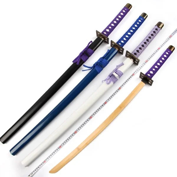 Épée Katana Anime Bleach Taille Réelle Lame en Bois Ninja Accessoire de Cosplay Anime Bleach Épée de Samouraï Japonaise Toushirou Jouet pour Enfants
