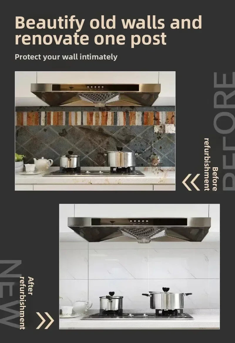 10 autocollants muraux 3D effet marbre, étanches, auto-adhésifs pour salle de bain, cuisine, rénovation murale et décoration intérieure