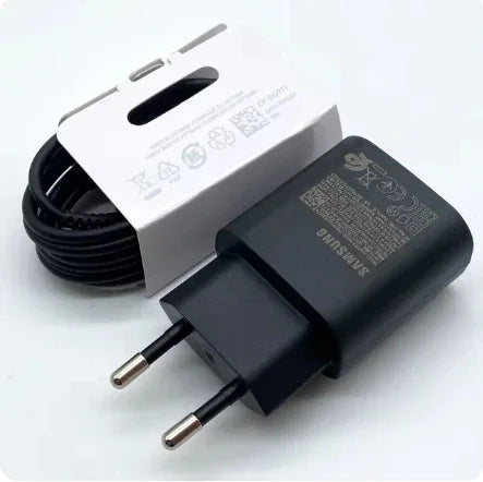 Samsung M55 M54 F55 A36 A16 5G 25W Ladegerät Super Fast Charge Adapter für Galaxy S25 S24 S23 S22 S21 S20 Note20 Ultra Note10 Plus