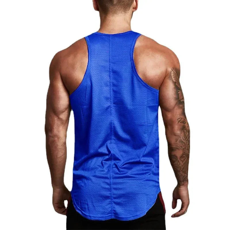 Débardeur de course pour hommes, été, sport, gilet de gym, séchage rapide, débardeur d'entraînement, maillot de corps, chemise sans manches de fitness musculation pour homme