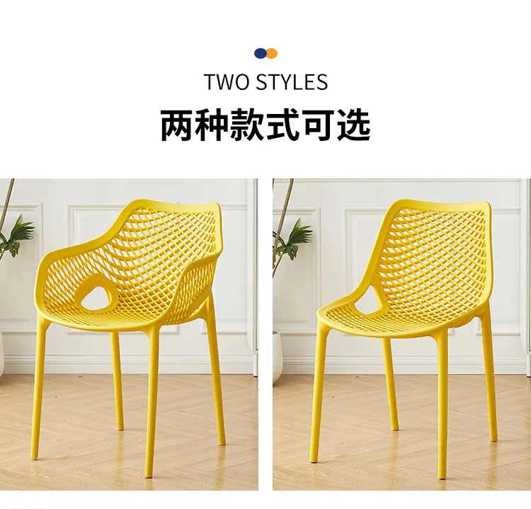 Outdoor-Kunststoff-Esszimmerstühle Nordisches modernes Design Esszimmerstühle Küche Schlafzimmer Sillas De Comedor Chaises Küchenmöbel