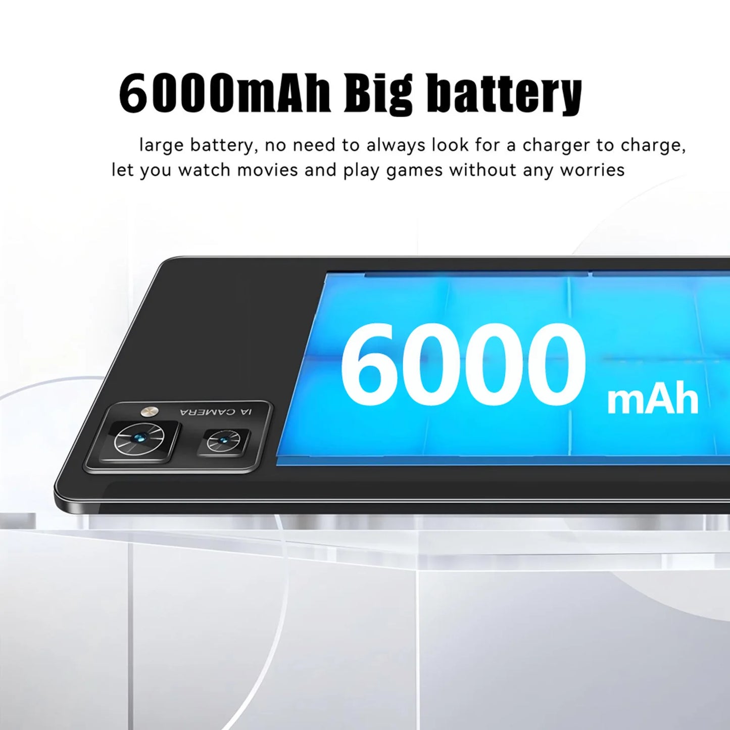 2025 New 10.1 Inch Octa Core Android Tablets 6GB RAM 128GB ROM 4G Dual SIM Network AI Speed-up Tablet Bluetooth WiFi 6000mAh
