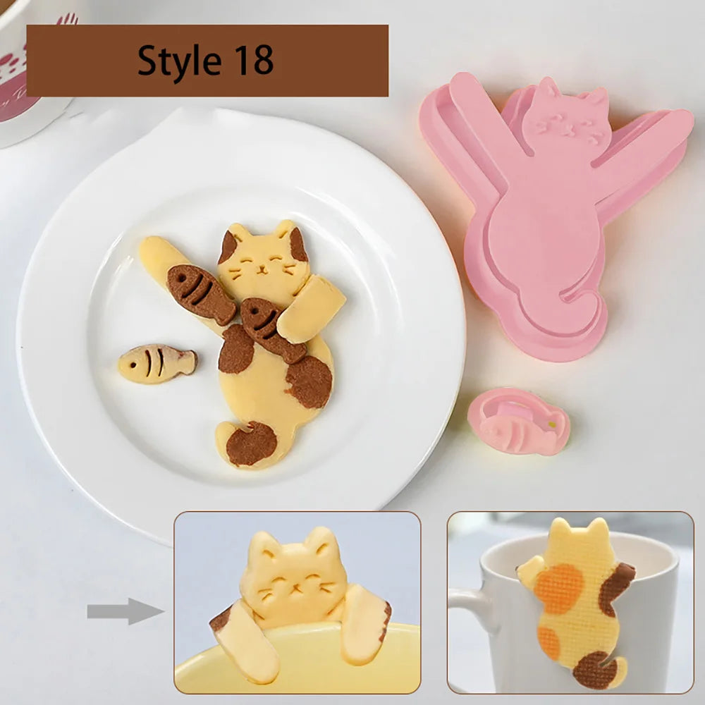 Süße Eichhörnchen-Ausstechformen, pressbare Keksausstecher, DIY Küchenbackformen, Gebäck Backformen