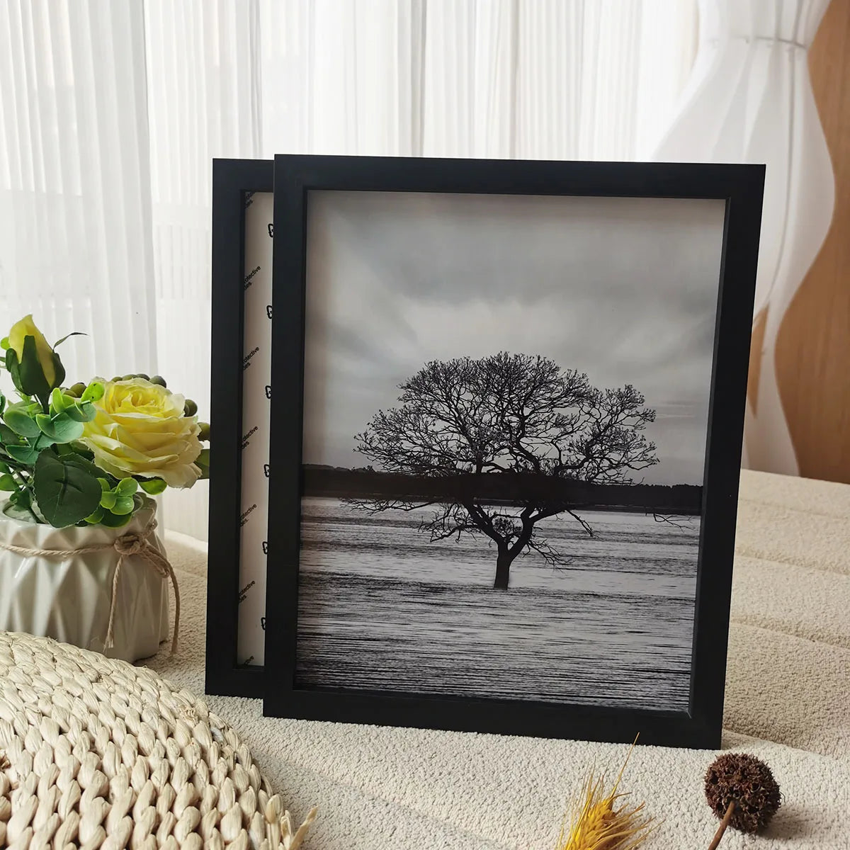 2Pcs Wood Photo Frames For Picture Wall 10X15 15X20 20X25 A4 Pictures Frame Stand For Pictures Photo Decor Commemorative Gift