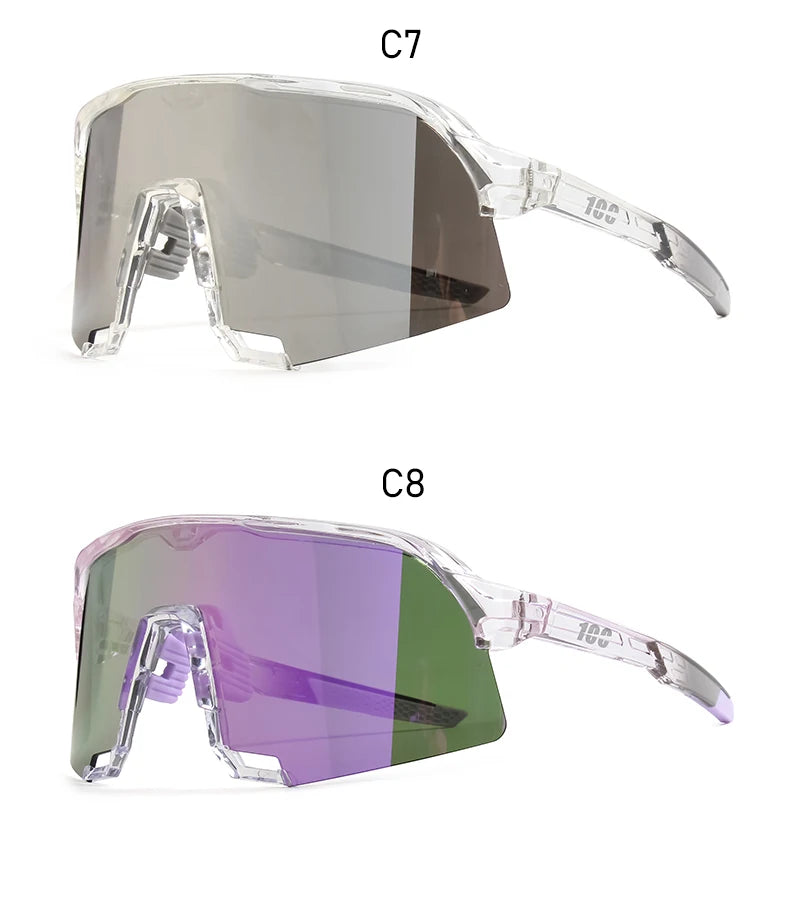 100 Cycling Glasses Outdoor Sports Sunglasses Men MTB Cycling Sunglasses Women Road Bike Goggles UV400 Bicycle Eyewear