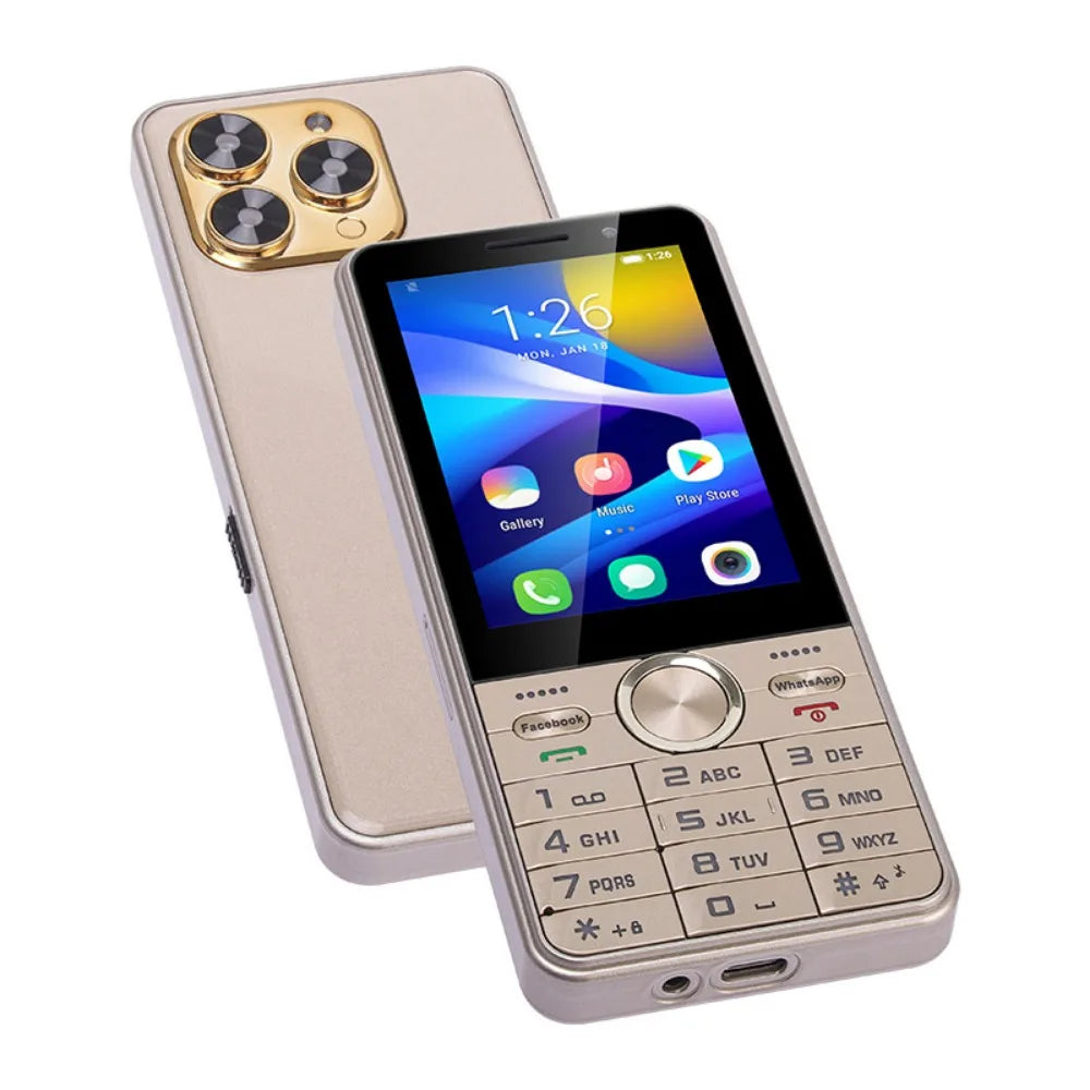 UNIWA HOPE XS17 4G Touch Screen Keypad Phone Android 8.1 Dual SIM Card 3.5 Inch 2GB RAM+16GB ROM 2500mAh Cellphone Whatsapp GPS