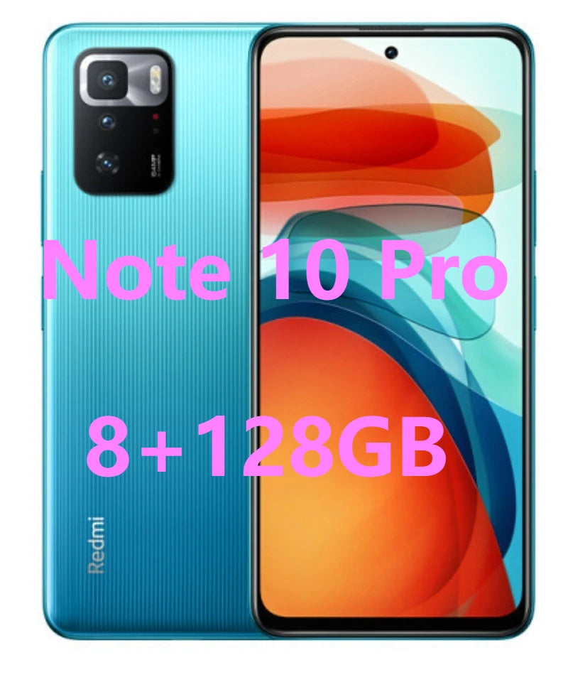 Redmi Note 10 Pro 5G Dimensity 1100 120Hz Refresh Rate 67W Charging 6.6" FHD+ Display Xiaomi Mobile Phones Smartphone