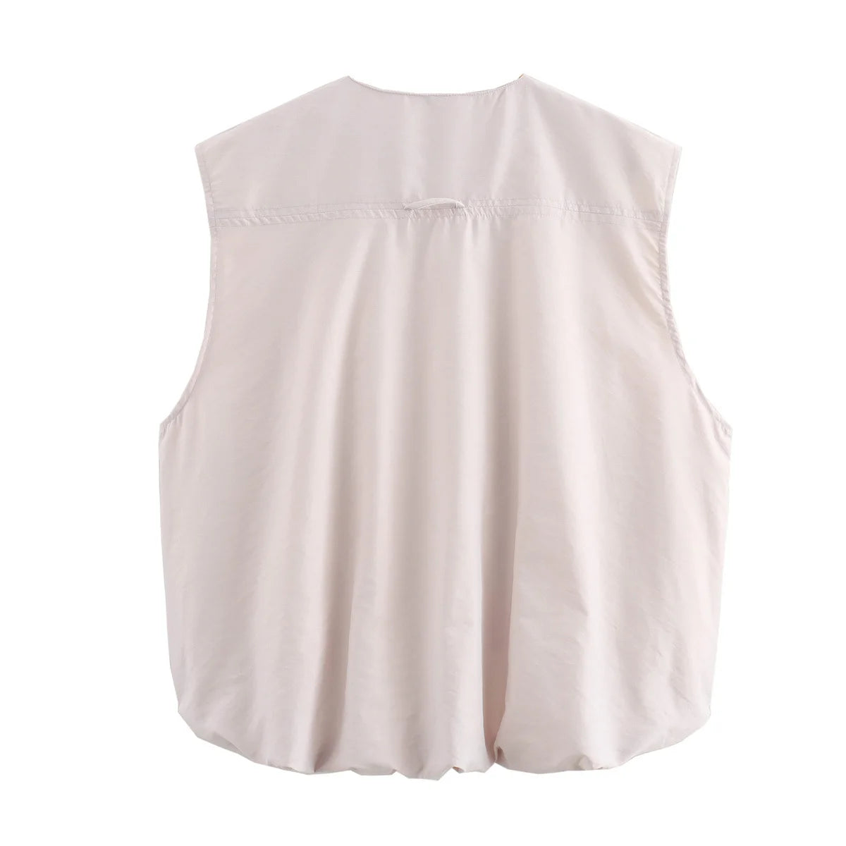 DUOPERI Damen Mode Lockere Ärmellose Weste O-Ausschnitt Weibliche Schicke Freizeit-Oberteile Tank-Top