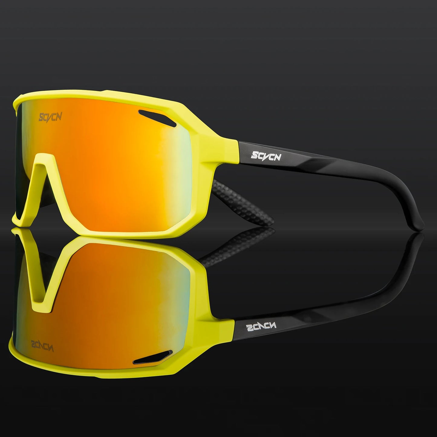 SCVCN Lunettes de soleil photochromiques d'extérieur, lunettes de cyclisme pour hommes, lunettes de vélo pour femmes, VTT, vélo de route, lunettes de cyclisme UV400