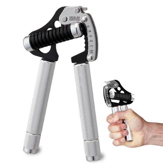 Iron Grip Adjustable Hand Gripper Strengthener Grip Strength Trainer Hand Grip Exerciser Wrist Strengtheners Silent Durable