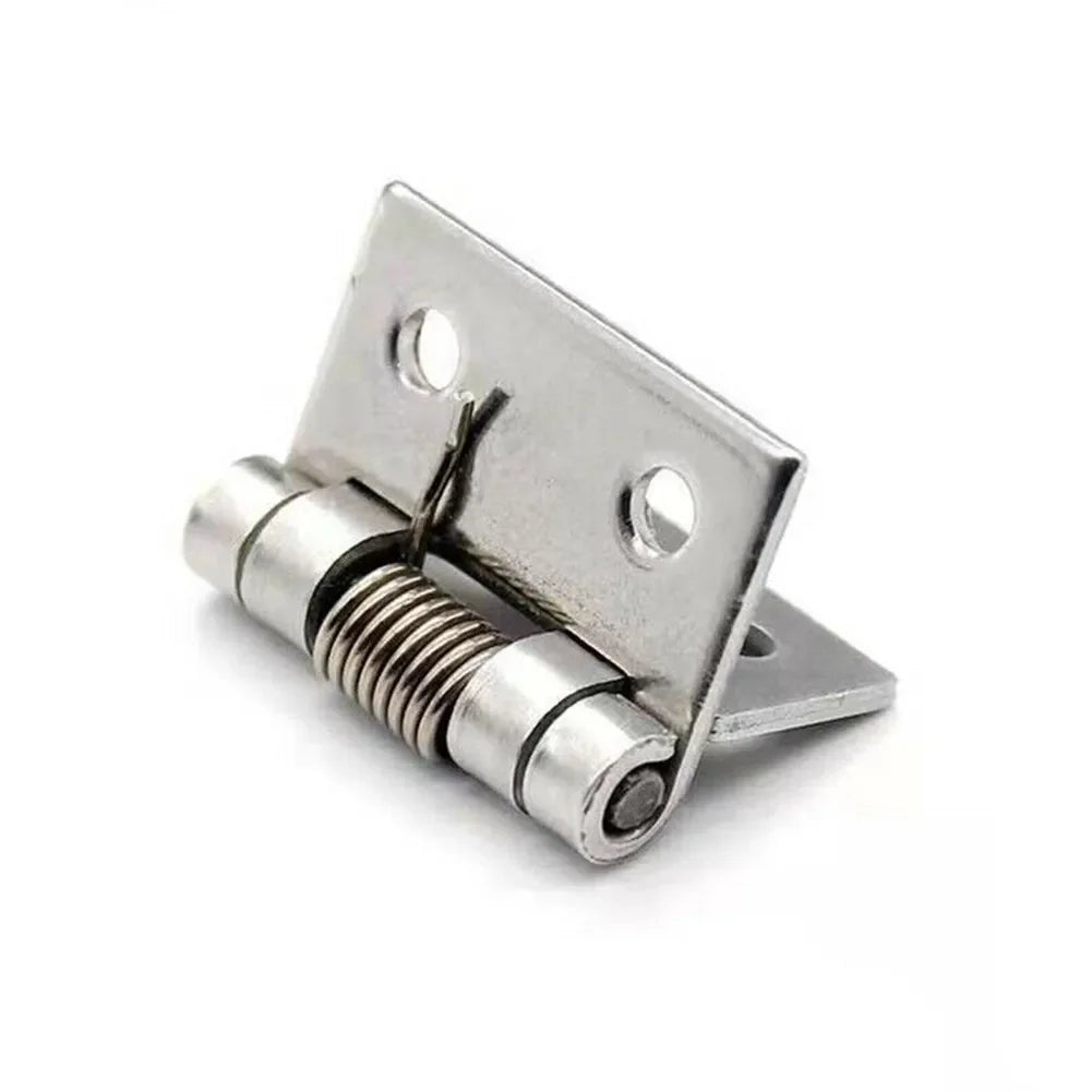 2 charnières à ressort Charnières de porte à fermeture automatique en acier inoxydable 1/1.5/2/2.5/3/4 pouces pour portes, boîtes-cadeaux, armoires