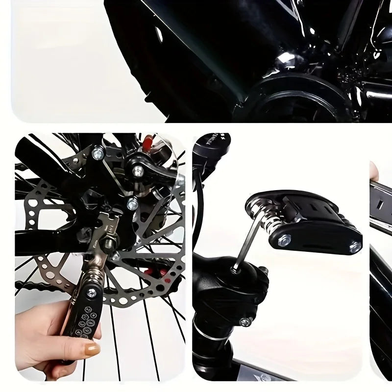 16-in-1 Steckschlüsselsatz, rutschfester Drehgriff. Robuster Edelstahl für Reparaturen im Haushalt und am Auto. Einfaches und universelles Werkzeug.