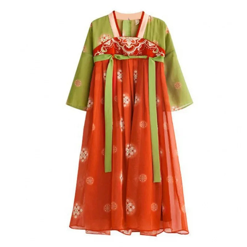 Robe chinoise Hanfu moderne pour fille, tenue d'Halloween de fée, Vêtements pour enfants, Vestidos, Costume traditionnel de Cosplay, Robes pour filles