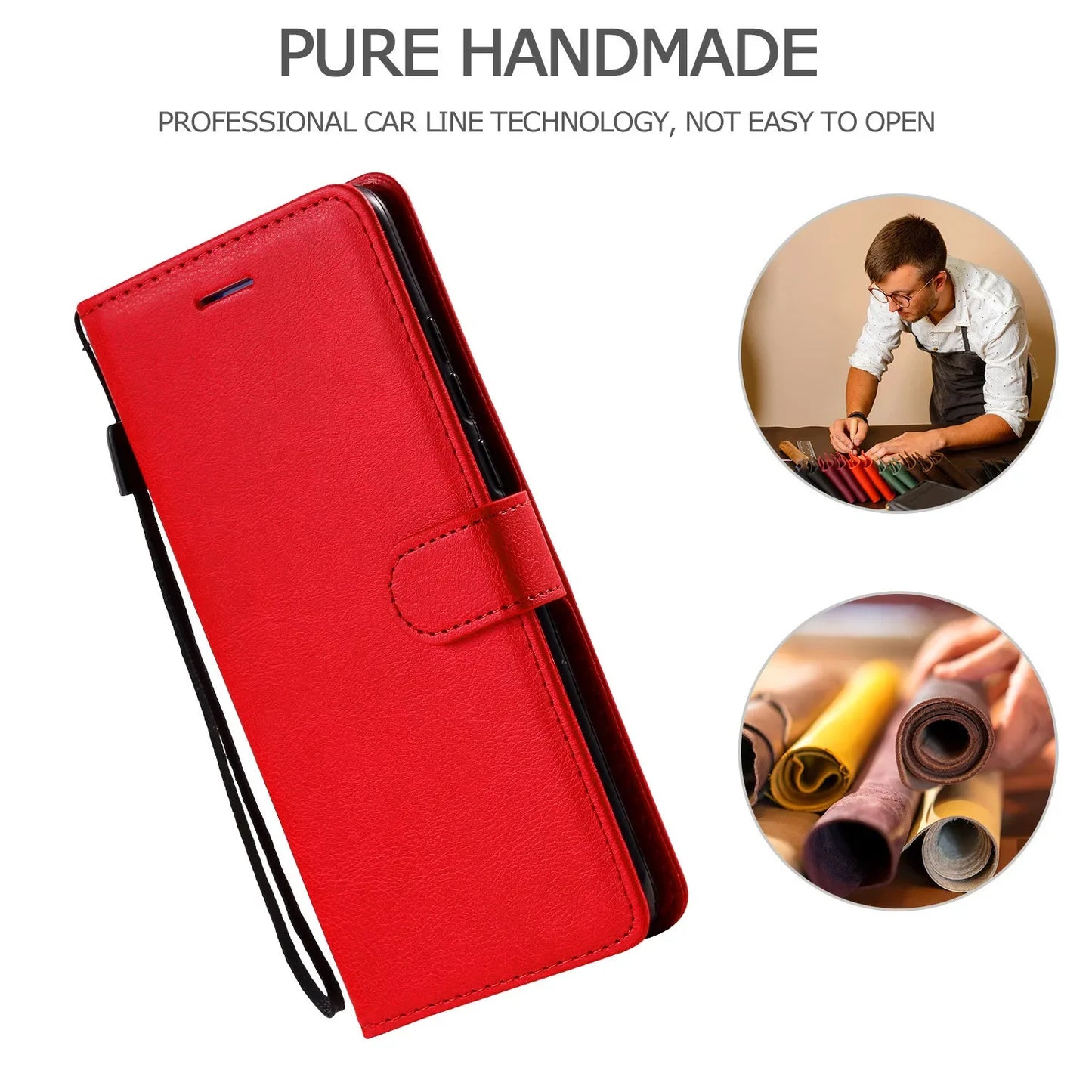 Leder-Brieftaschen-Handyhülle für Samsung Galaxy A13 A14 A15 A16 A17 A23 A24 A25 A26 A33 A35 A55 A56 A73 A04S A05 A06 A07 Flip Cover