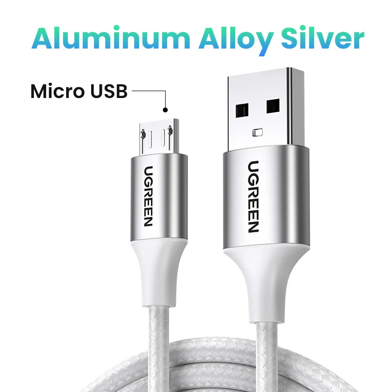 UGREEN Micro USB Cable Fast Quick Charger Cable USB to Micro USB 2.0 Android Charging Cord for Samsung Galaxy S7 S6 Note Wire