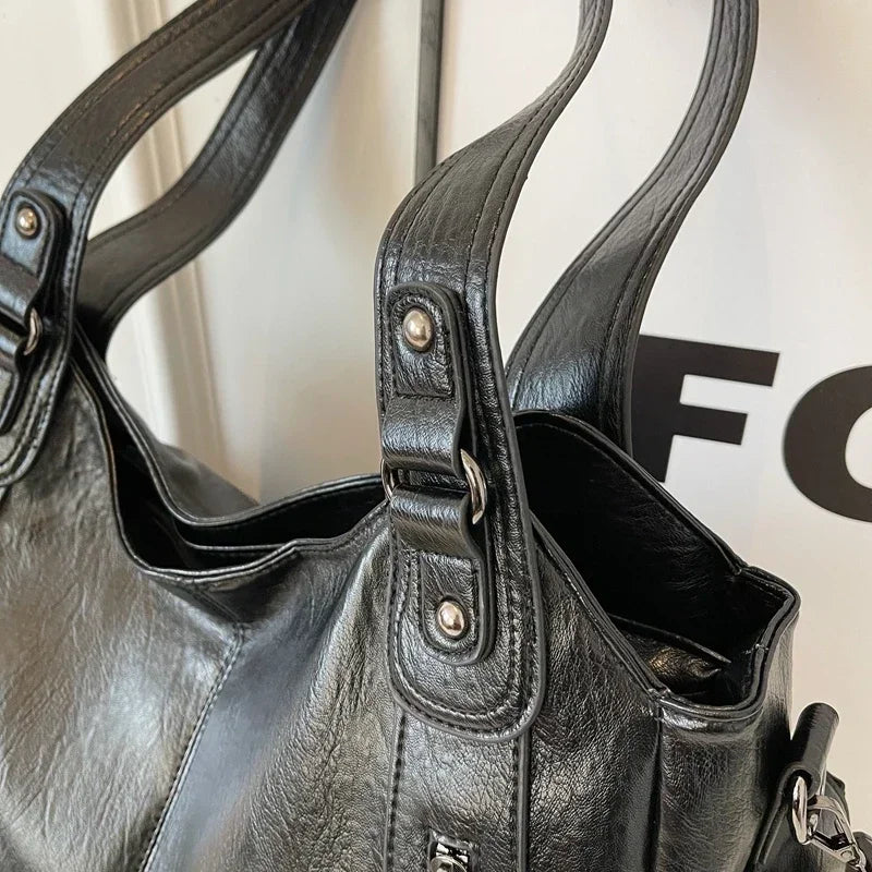 Heiß begehrte Umhängetasche mit weichem Innenfach 2024Hochwertige Damentasche in Kontrastfarben Mode Reißverschluss PU Damenhandtasche