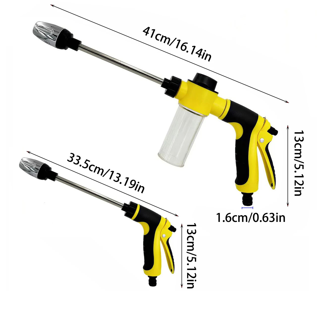 Tuyau d'arrosage magique extensible 2025, pour lavage de voiture haute pression, 7 fonctions de pulvérisation d'eau, pistolet à eau, tuyau d'arrosage pour jardin domestique