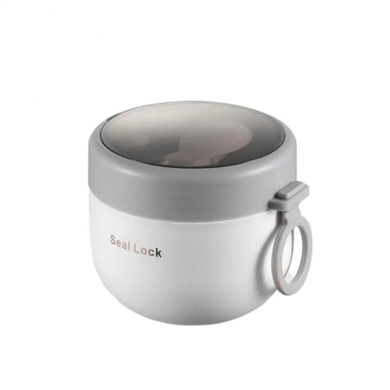 600ml Lebensmittel-Thermobehälter Isolierter Suppenbecher Thermoskanne Edelstahl Brotdose Thermo Warmhalte-Vakuumbecher mit Löffel