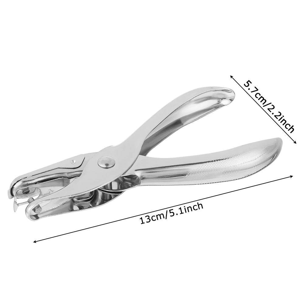 Poinçonneuse manuelle simple trou 3/6mm Outil de poinçonnage en métal pour Scrapbooking Boucles d'oreilles Colliers Cartes Fournitures scolaires de bureau