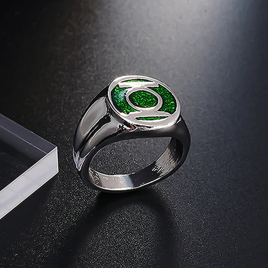 Catuni Movie Green Fashion Lantern Ring Jewelry Gifts Accessories for Man Fans Party