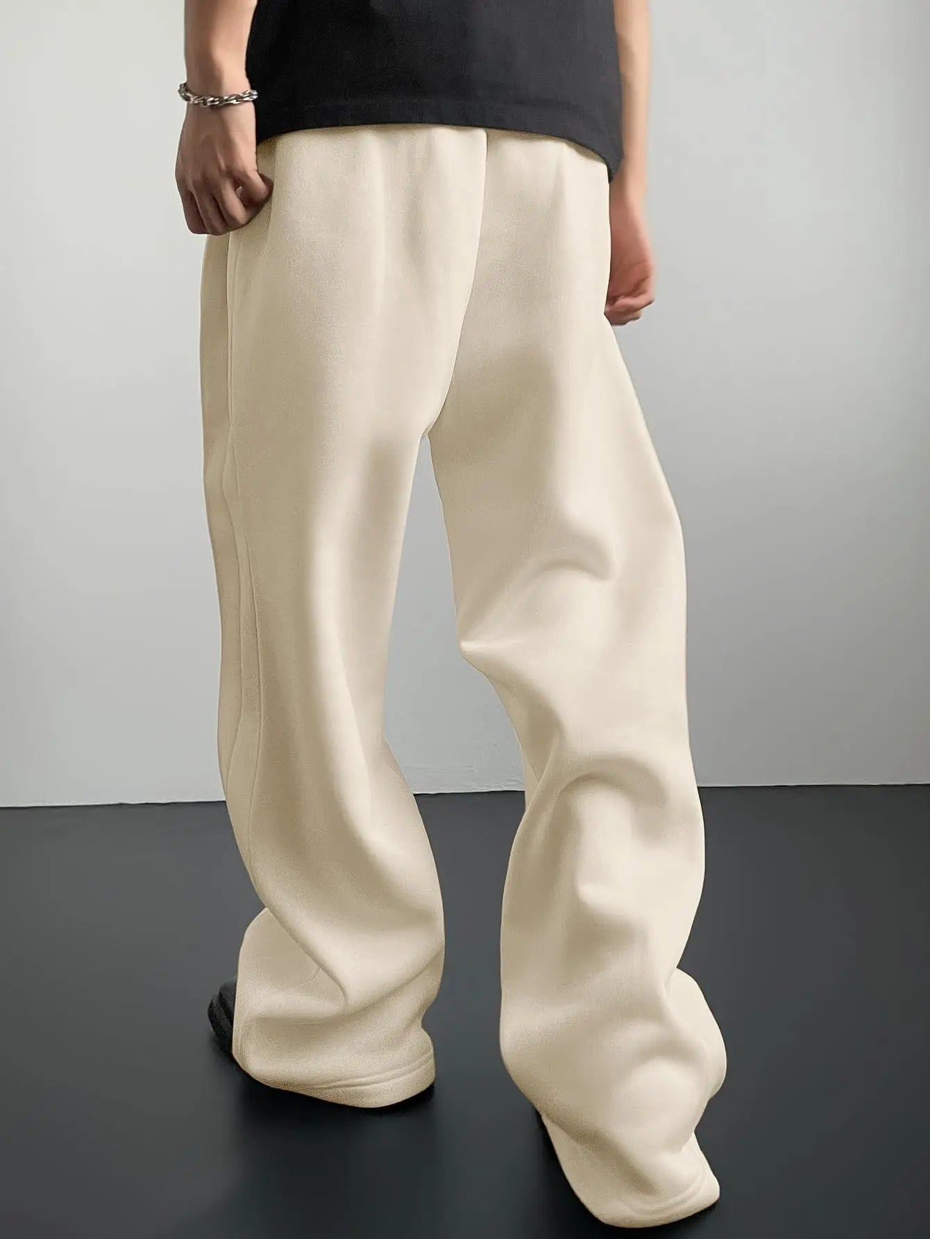 2026 NEW Spring Autumn Slim Men Pants sports casual Joggers trousers Mens Solid Color Straight Pants thin Woven Daily Sweatpants