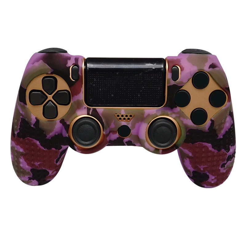 Coque de protection antidérapante en silicone souple pour manette SONY Playstation 4 PS4, compatible avec les gamepads PS4 Pro Slim
