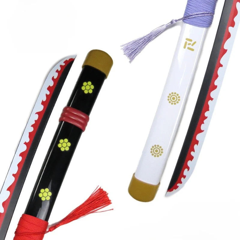 42cm/16.53in Anime Zoro Katana Épées Modèle Samurai Accessoires Cosplay Périphériques En Bois Avec Fourreau Ornements De Collection Jouets Garçons