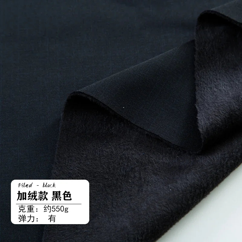 Tissu de Costume Élastique Haute Densité Mince Épais Manteau Pantalon Jupe Vêtements Design Tissu Anti-Boulochage Anti-Décoloration Vente en Gros au Mètre