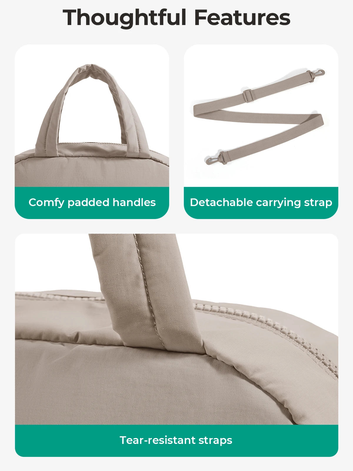 Sac à bandoulière BAGSMART pour femmes, grande capacité, sac bandoulière, pochette quotidienne décontractée pour étudiantes et navetteuses, sac à main polyvalent pour les loisirs