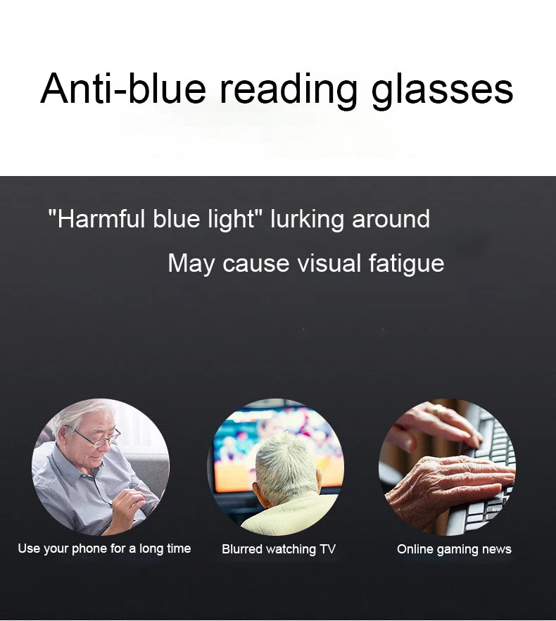 Lunettes de lecture anti-lumière bleue pour femmes, monture sans bords à découpe diamantée, pour hommes, anti-fatigue, hypermétropie, presbytie +1,5