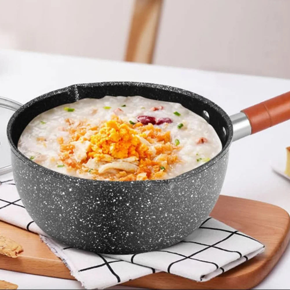Marmite à huile chaude en fonte, casserole antiadhésive, pot à soupe avec bec verseur, casserole à lait, cuisson, chauffe-beurre, casserole de cuisine