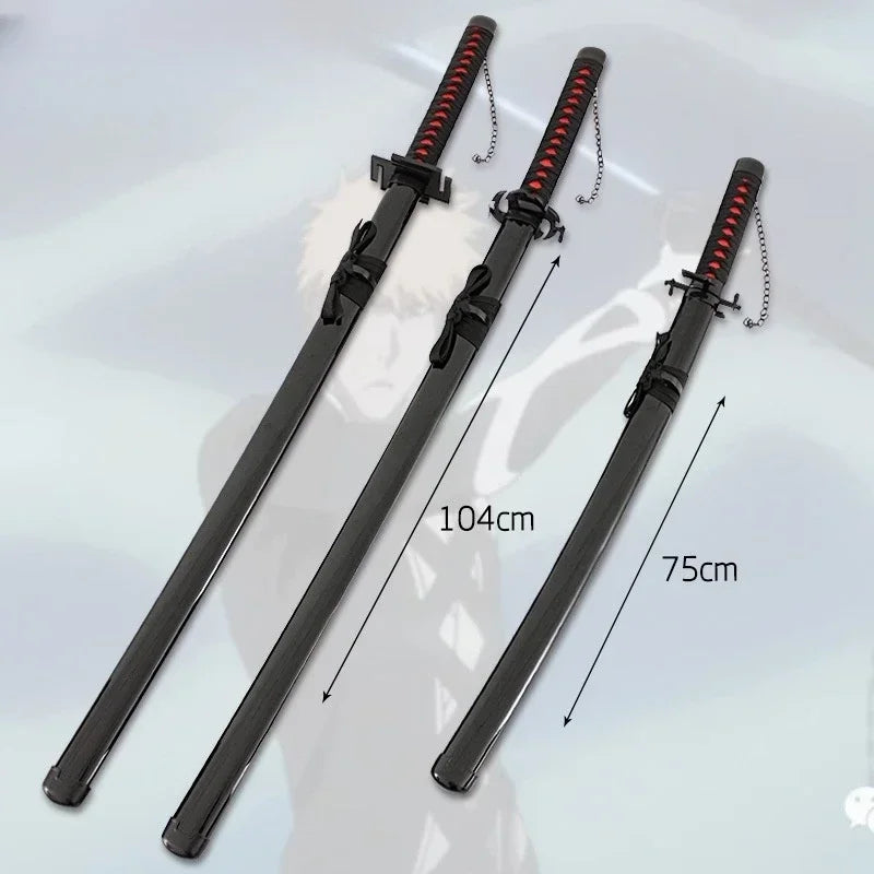 Épée Katana Anime Bleach Taille Réelle Lame en Bois Ninja Accessoire de Cosplay Anime Bleach Épée de Samouraï Japonaise Toushirou Jouet pour Enfants