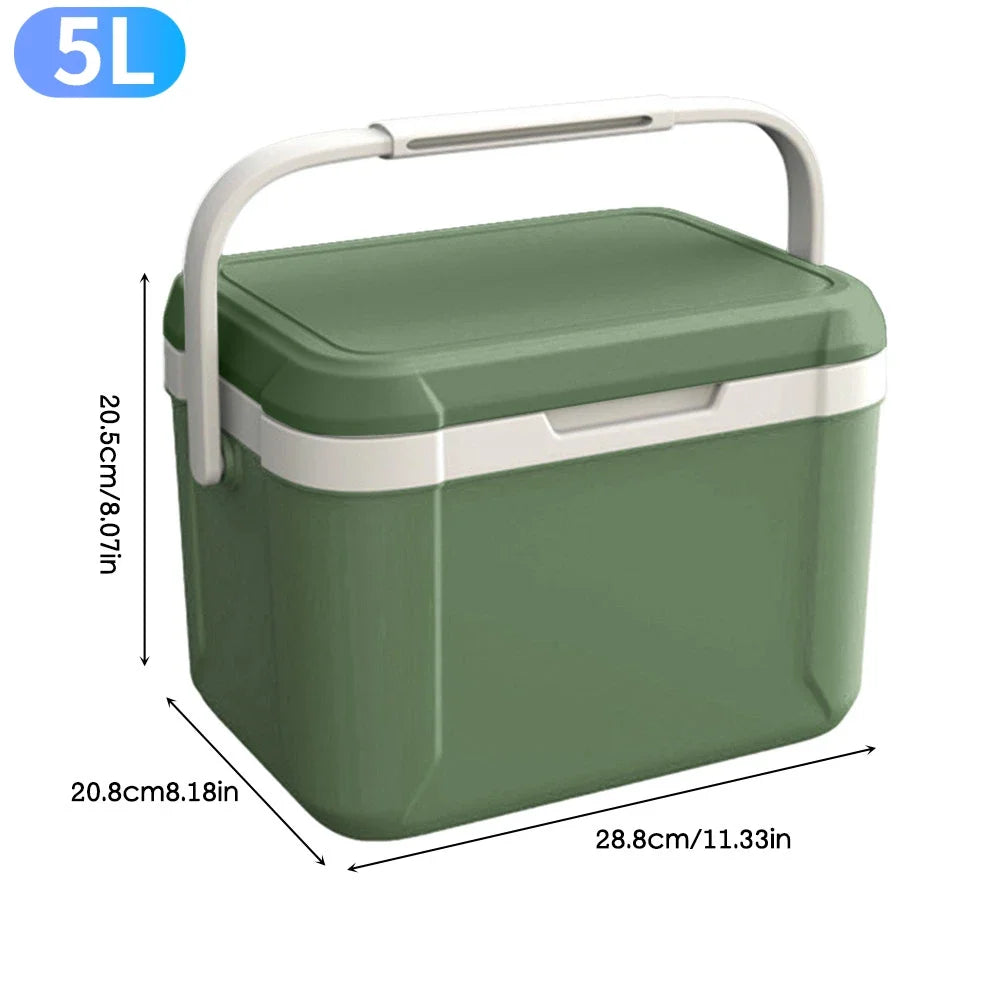 3/5L Camping-Kühlbox Wärmeerhaltung Auto-Kühlschrank Großraum-Camping-Kühlschrank Eisbox Kühlgetränke-Aufbewahrungsbox