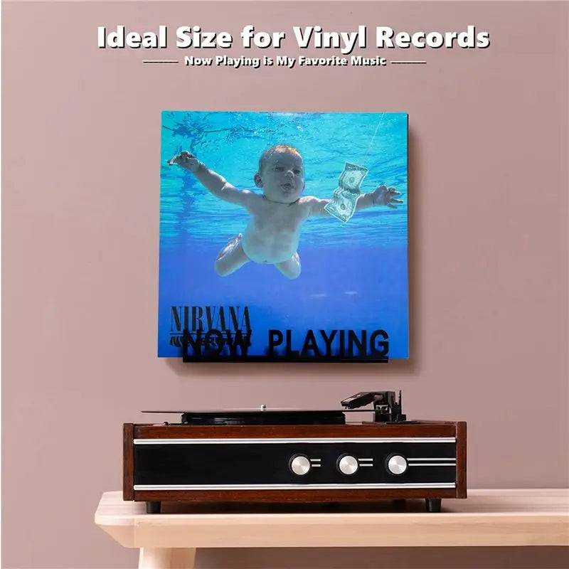 Tendance chaude-Support d'affichage mural pour CD et disques, étagère acrylique pour disques vinyles, pour la décoration de la maison, blanc, durable, facile à installer