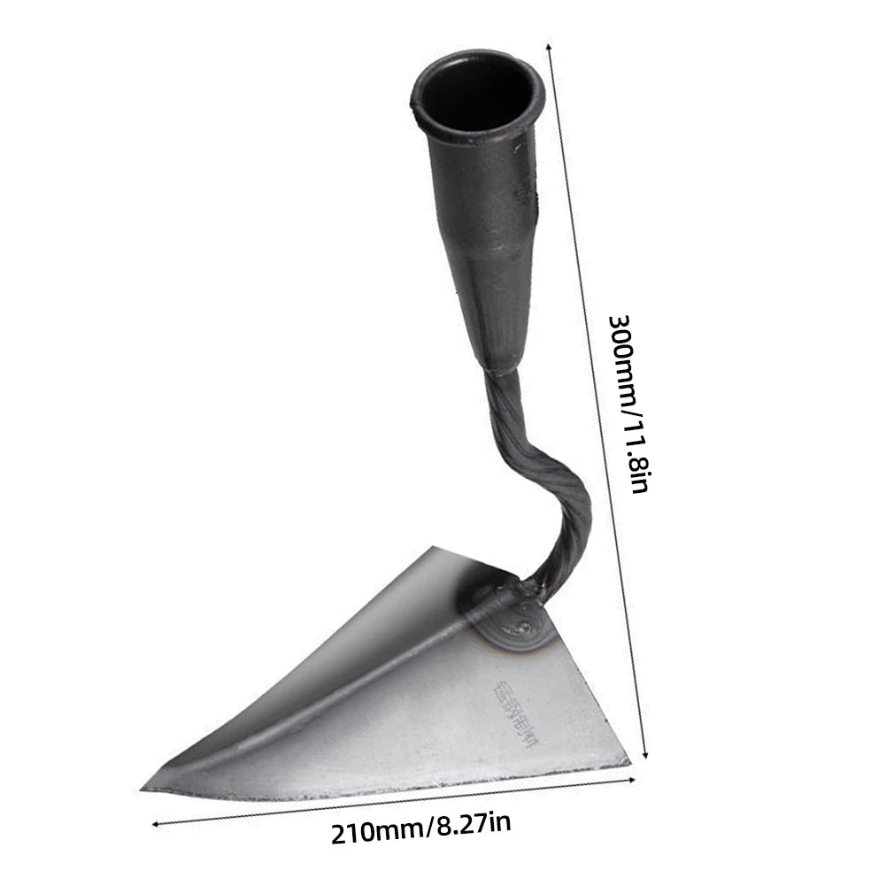 Small Tip Hoe Triangle Plowing Hoe Agricultural Land Turning Loose Soil Hoe Hand Plow/Manual Plough Rake Hoe Garden Tools