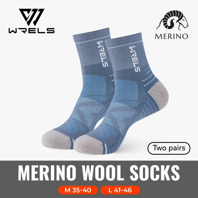 WRELS 1/2/3 Paare Merinowolle Socken Thermische Warme Winter Hohe Elastische Dicke Wandersocken Feuchtigkeitsaufnahme Wollsport Socken