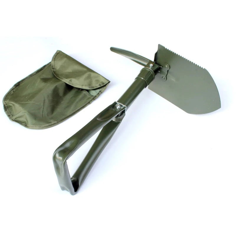 Outdoor 3-in-1 Klappschaufel, tragbare Multifunktions-Camping-Schaufel mit Tasche zum Wandern, Offroad-Fahren, DIY-Projekte zu Hause