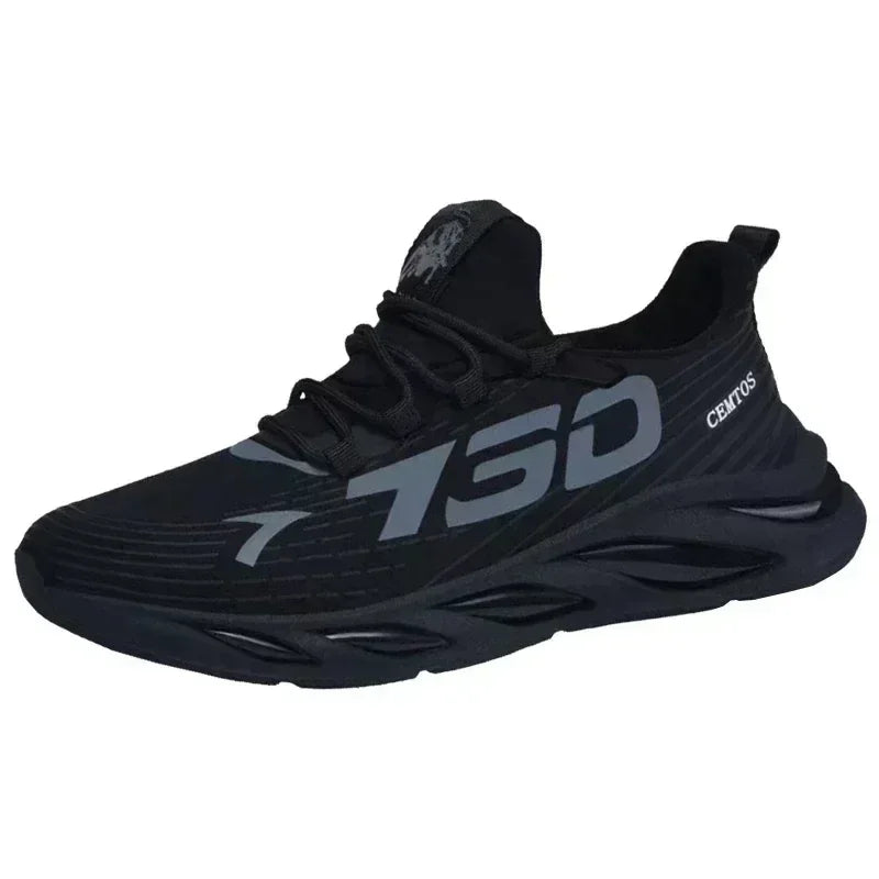 Chaussures de sport décontractées en maille légère pour hommes, chaussures de course respirantes et fraîches pour l'été, baskets à semelle souple et confortable antidérapantes pour hommes