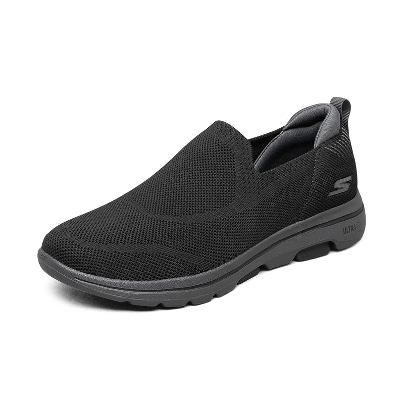 Skechers Schuhe Herren GO WALK 5 Slip-on Freizeit Outdoor Sport Walking Schuhe Herren Leicht Atmungsaktiv Einfaches An- und Ausziehen Sneaker