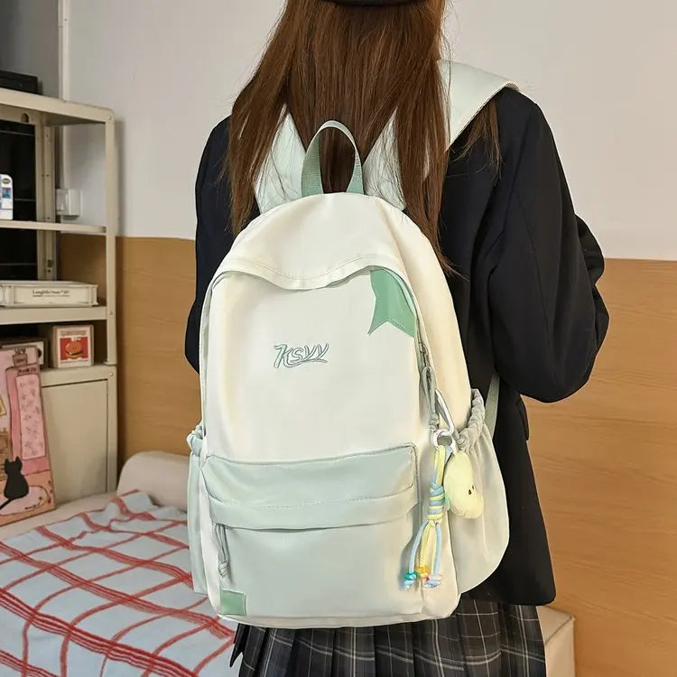 Nouveau Sac à Dos de Collège Imperméable pour Femme, Grande Capacité, Sacs d'École Tendance pour Ordinateur Portable, Joli Sac de Voyage pour Fille, Cool