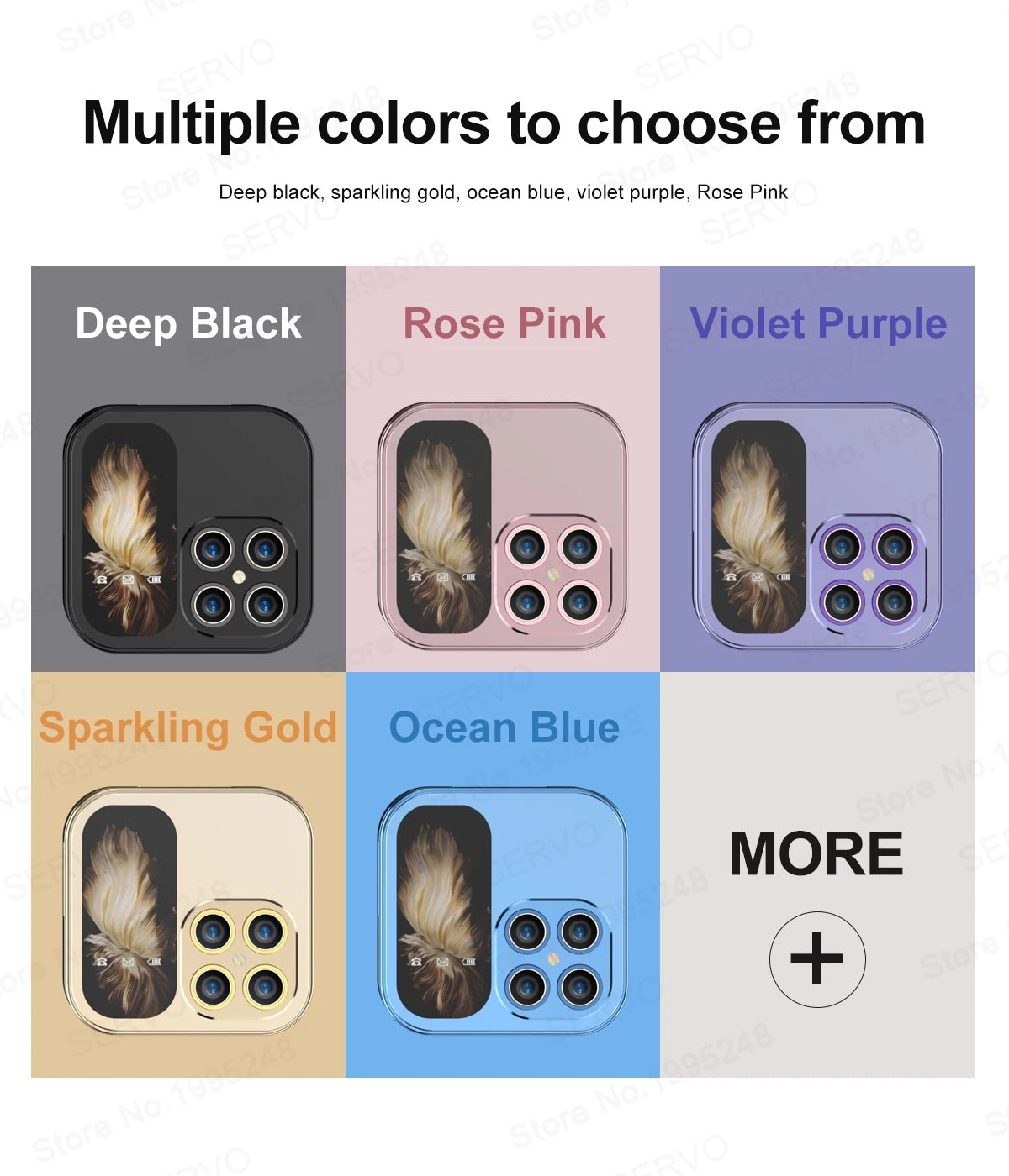 SERVO i17 Mini Flip Mobile Phone 2G Network 1.77inch Screen Dual SIM Flashlight Speed Dial FM Radio Small Fashion Foldable Phone