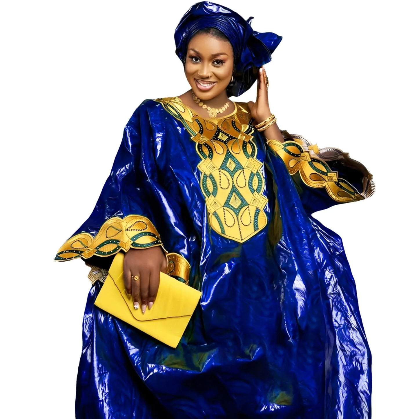 Robes Africaines Pour Femme, Conception De Broderie Bazin Riche, Robe Longue